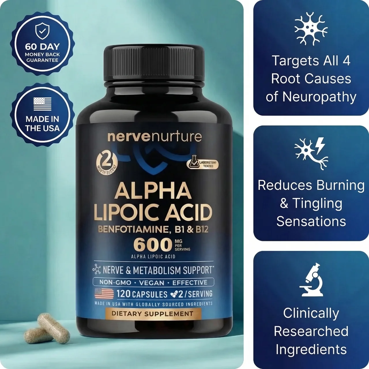 NerveNurture 4-in-1 Neuropathy Blend